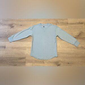 Boy’s GAP Baby Blue Long Sleeve Waffle Shirt S